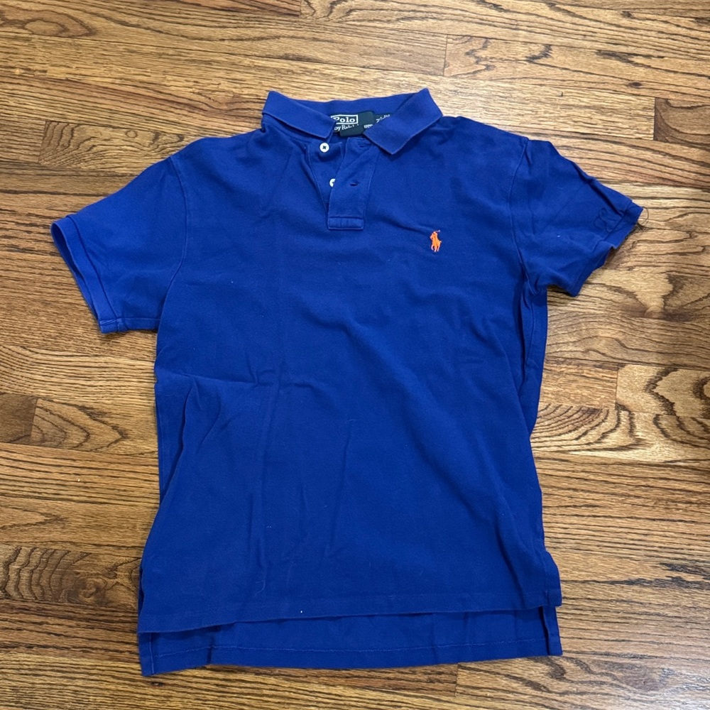 Polo by Ralph Lauren Men's Royal Blue custom fit Polo Shirt